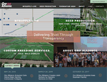 Tablet Screenshot of groalliance.com